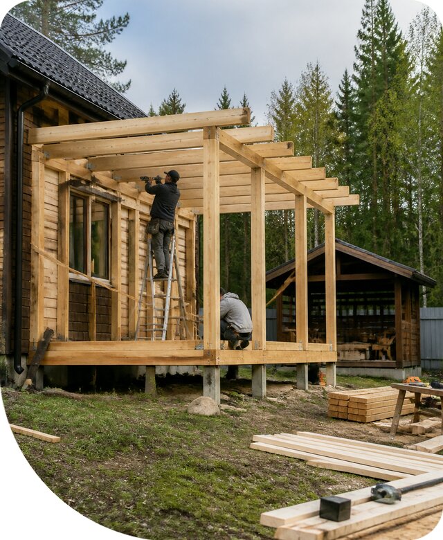 Строительство пристроек и построек на участке в Сочи